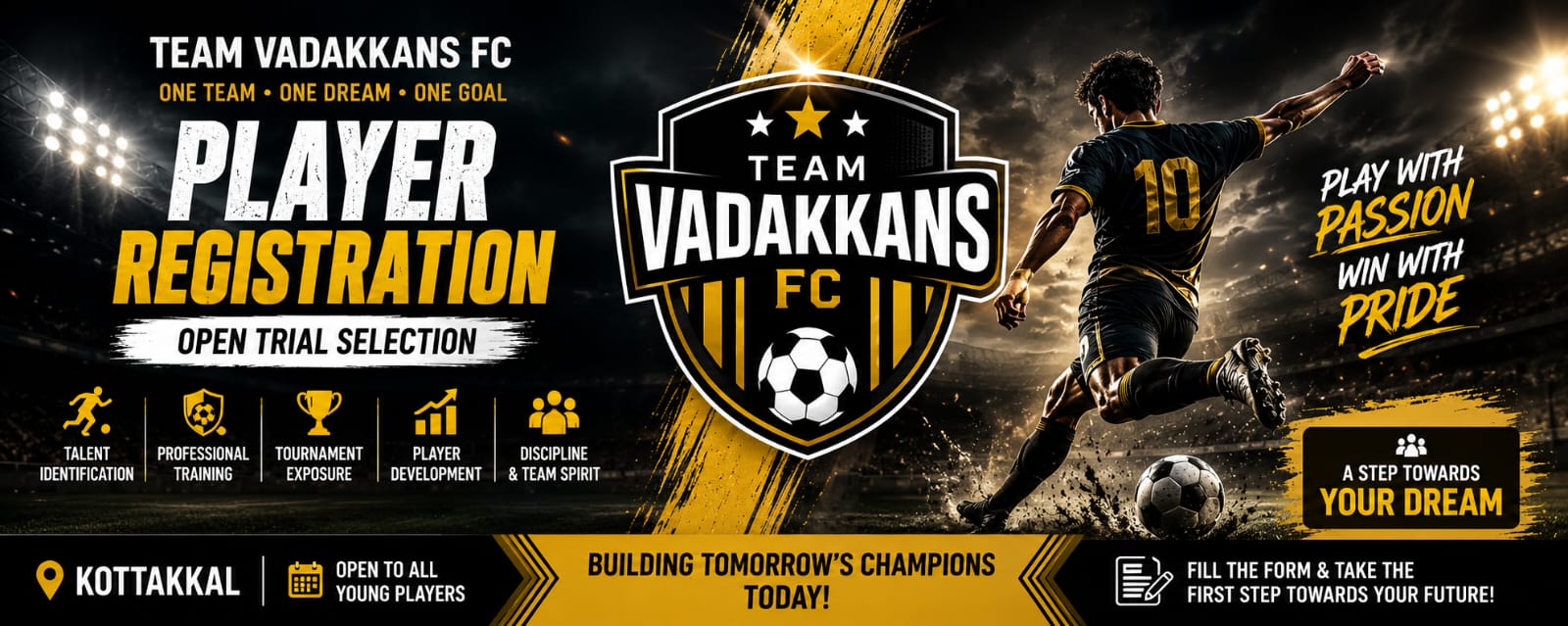 Team Vadakkans FC Banner